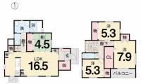 松山市港山町2158-46 松山市港山町 一戸建 ハマノクレド港山の間取り