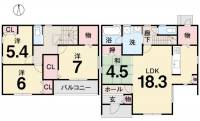 松山市東長戸4-676-4 松山市東長戸 一戸建 ハマノクレド東長戸の間取り