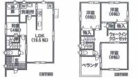 松山市北斎院町 松山市北斎院町 一戸建 デザイナーハウスの間取り