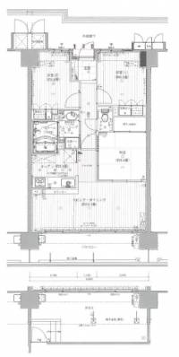 西条市大新田219-6 サーパス御殿前通り三番館　 102の間取り