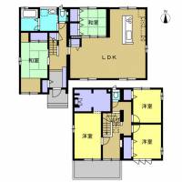 西条市下島山甲1469-8 西条市下島山甲 一戸建 西条市下島山甲　5SLDK+屋根裏収納の間取り