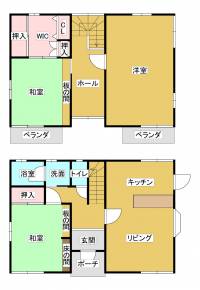 西条市福武甲502番9 西条市福武甲 一戸建 の間取り