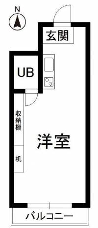 愛媛県松山市本町6丁目6-7 ロータリー本町 の間取り