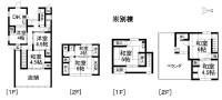 愛媛県松山市本町7丁目3番地6 松山市本町 一戸建 の間取り