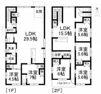 愛媛県松山市北土居5丁目97番地4 松山市北土居 一戸建 の間取り