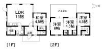 愛媛県松山市上難波甲817番地1 松山市上難波 一戸建 の間取り