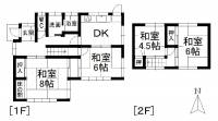 愛媛県松山市畑寺3丁目258番2 松山市畑寺 一戸建 の間取り