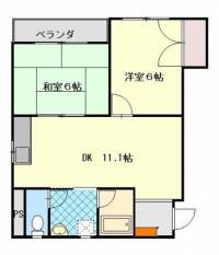 愛媛県四国中央市妻鳥町972-1 共和ビル№5　川之江の2LDK賃貸マンション 402の外観