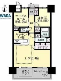 高松市松島町1丁目 ロイヤルガーデン瓦町駅東 の間取り