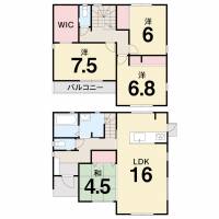 松山市東垣生町414-1 松山市東垣生町 一戸建 A号地の間取り