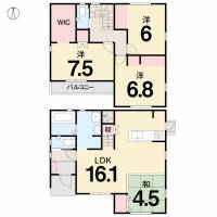 松山市和泉北3丁目657-1 松山市和泉北 一戸建 新築一戸建て4ＳＬＤＫの間取り