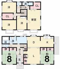 伊予郡砥部町大南1125-7 伊予郡砥部町大南 一戸建 の間取り