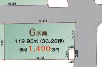 松山市空港通3-93-1 松山市空港通 G区画の区画図