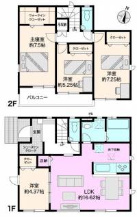 高知市針木東町11-16 高知市針木東町 一戸建 １号棟の間取り