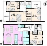 高知市針木東町11-16 高知市針木東町 一戸建 ２号棟の間取り