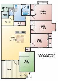 高知県高知市鷹匠町２丁目3-38 ビ・ウェルMASTERS鷹匠 102 の間取り