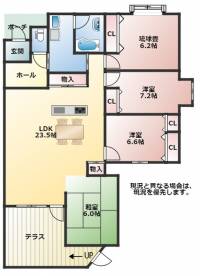 高知県高知市鷹匠町２丁目3-38 ビ・ウェルMASTERS鷹匠 102 の間取り