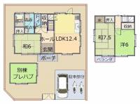 高知県香南市野市町西野2084 香南市野市町西野 一戸建 の間取り