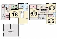 高知県南国市岡豊町笠ノ川 南国市岡豊町笠ノ川 一戸建 の間取り