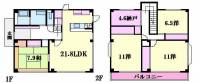 高知県高知市潮見台２丁目 高知市潮見台 一戸建 の間取り