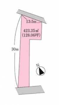 高知県香南市夜須町坪井436 香南市夜須町坪井  の区画図