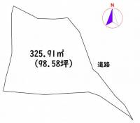 高知県高知市長尾山町198-3 高知市長尾山町  の区画図