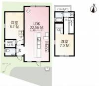 高知県高知市水源町18-20 高知市水源町 軽食店舗 の間取り