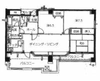 高知県高知市南はりまや町１丁目16-7 ダイアパレスはりまや橋 の間取り