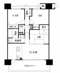 高知市若松町1420-1 アルファステイツ青柳橋 の間取り