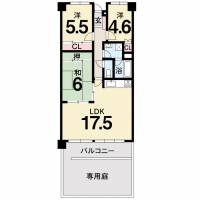 高知市朝倉西町2丁目 アーネスト針木 102の間取り