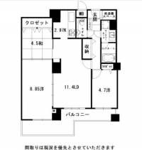 高知市九反田 トップワン四国 604の間取り