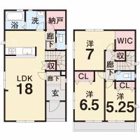 土佐市高岡町甲 土佐市高岡町甲 一戸建 ３期４号棟の間取り