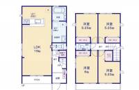 土佐市高岡町甲 土佐市高岡町甲 一戸建 3期1号棟の間取り