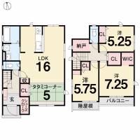 高知市瀬戸東町3丁目 高知市瀬戸東町 一戸建 ５期3棟2号棟の間取り