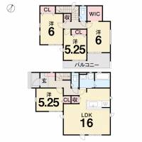 高知市桟橋通3 高知市桟橋通 一戸建 6期5棟1号地の間取り