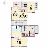 高知市桟橋通３丁目 高知市桟橋通 一戸建 6期5号棟の間取り