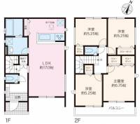 高知市桟橋通3丁目 高知市桟橋通 一戸建 ５期2号棟の間取り