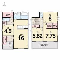 高知市桟橋通3丁目 高知市桟橋通 一戸建 6期4号棟の間取り