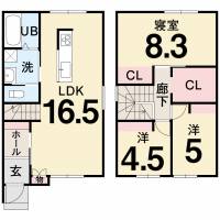 高知市大津乙 高知市大津乙 一戸建 の間取り