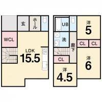 高知市一ツ橋町２丁目 高知市一ツ橋町 一戸建 5号地の間取り