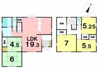 高知市鏡的渕1-10 高知市鏡的渕 一戸建 の間取り