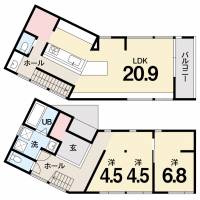 南国市元町１丁目 南国市元町 一戸建 の間取り