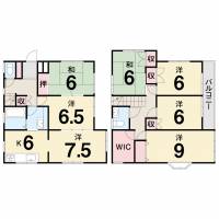 高知市横浜新町1-1108 高知市横浜新町 一戸建 の間取り