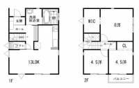 高知市西塚ノ原 高知市西塚ノ原 一戸建 の間取り