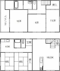 高知市塩屋崎町2丁目 高知市塩屋崎町 一戸建 の間取り