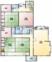 高知市朝倉本町２丁目 高知市朝倉本町 一戸建 の間取り