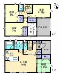 高知県高知市塩屋崎町２丁目 高知市塩屋崎町 一戸建 の間取り