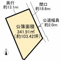 高知県高知市長浜 高知市長浜  の区画図