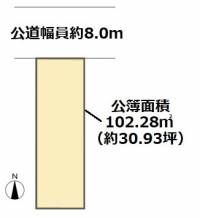 高知県高知市上町１丁目 高知市上町  の区画図