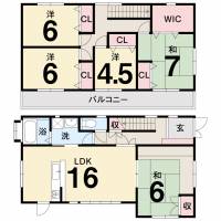 高知市瀬戸南町２丁目 高知市瀬戸南町 一戸建 の間取り